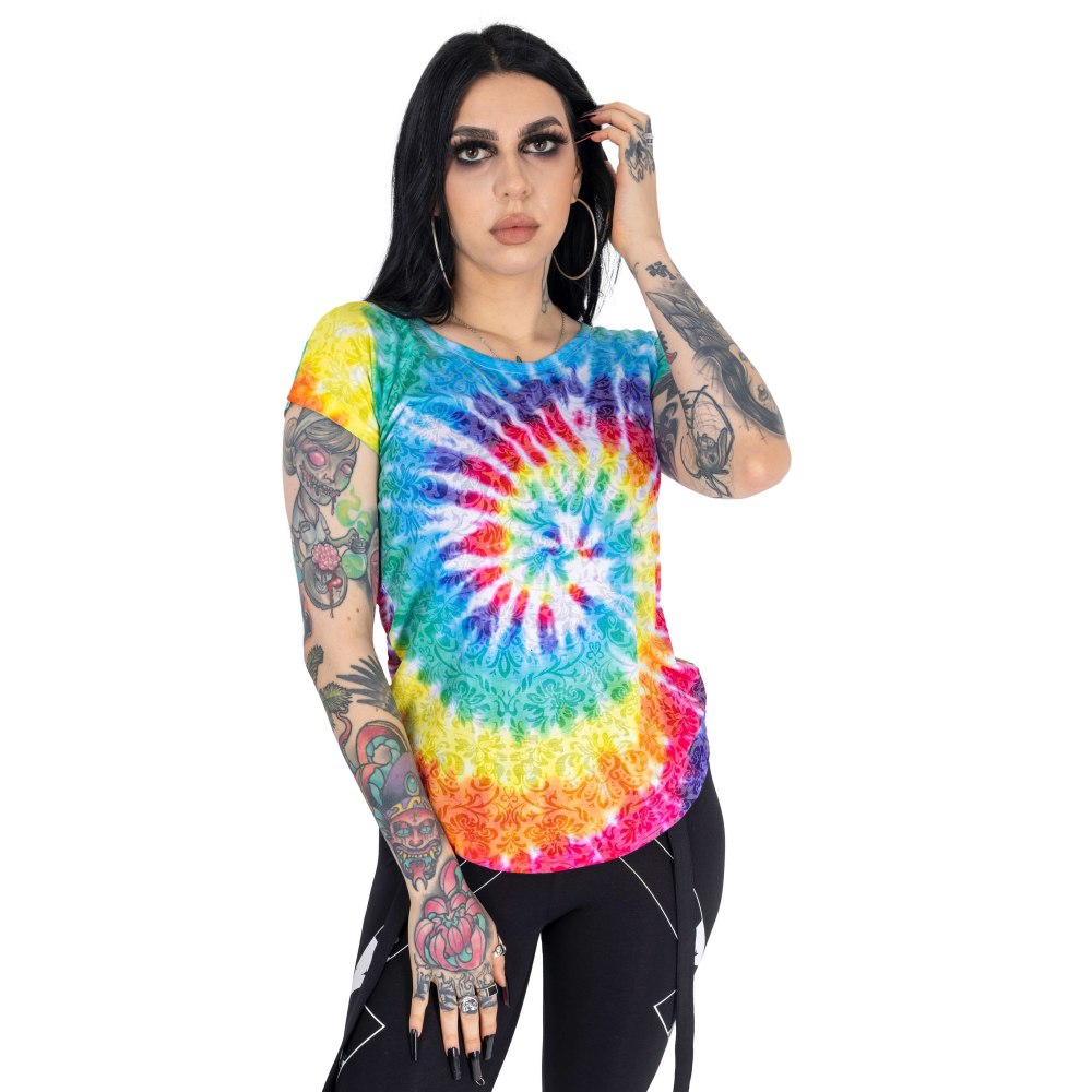 Innocent Lifestyle - BURNOUT PSYCHEDELIC Top - Regenboog